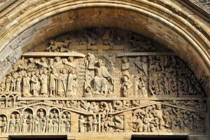 The tympanum of Conques Abbey