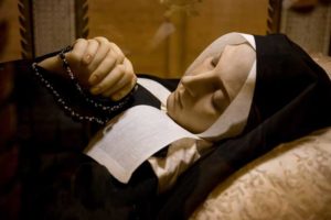 Shrine of St Bernadette Soubirous of Nevers France and her incorrupt Body which has not decayed